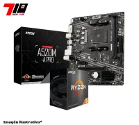 Procesador Ryzen 5 5500 + Mother Msi A520m Pro Am4