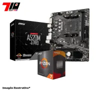 Procesador Ryzen 7 5700 + Mother Msi A520m Pro Am4