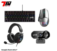 Combo Raptor Teclado + Auriculares + Mouse + Webcam