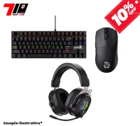 Combo Raptor Teclado + Auriculares + Mouse