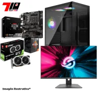 Pc Gamer Ryzen 5 5500 + Rtx 2060 Super AM4 + Monitor Solarmax 24