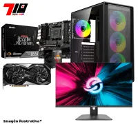 Pc Gamer Ryzen 7 5700 + Rx 6700 XT 12gb AM4 + Monitor Solarmax 24