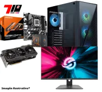 Pc Gamer Ryzen 7 7700 + Rtx 3080 10gb AM5 + Monitor Solarmax 24