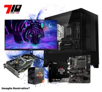 Pc Gamer Ryzen 5 5500 + Rtx 2060 6gb AM4 + Monitor Teros Gaming 24.5