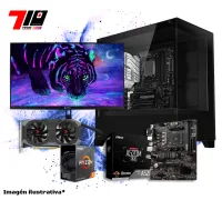 Pc Gamer Ryzen 5 4500 + Gtx 1660 Super 6gb AM4 + Monitor Teros Gaming 24.5