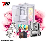 Pc Gamer Am5 Ryzen 7 7700 + Rtx 5070 Ti 16gb + 32gb Ram White