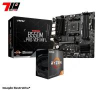 Procesador Ryzen 5 5500 + Mother B550m Msi Pro-vdh Wifi Ddr4 Am4