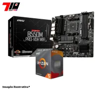 Procesador Ryzen 5 4500 + Mother B550m Msi Pro-vdh Wifi Ddr4 Am4