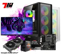 Pc Gamer Ryzen 5 5500 + Rtx 3060 Ti AM4 + Monitor Teros Gaming 24.5