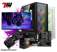 Pc Gamer Ryzen 7 5700 + Rx 6700 XT 12gb AM4 + Monitor Teros Gaming 24.5