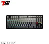 Teclado Aula F87 Pro V2 Black Degrade Wireless Tkl Mecanico