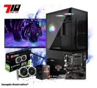 Pc Gamer Ryzen 5 5500 + Rtx 2060 Super AM4 + Monitor Teros Gaming 24.5