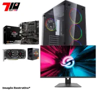 Pc Gamer 5 4500 + Gtx 1660 Super 6gb + 16gb Ram + Monitor Solarmax 24 Fhd 180hz 1ms