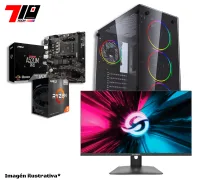 Pc Gamer Ryzen 5 5600gt + 16gb Ram + Monitor Solarmax 24 Fhd 180hz 1ms