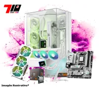 Pc Gamer Ryzen 5 8400F + Rx 7600 8gb White AM5