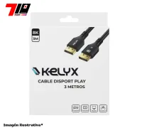 Cable Kelyx Display Port 1.4 4k A 120hz - 8k 60hz 32gbps 3 Mt