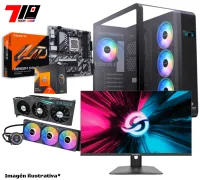 Pc Gamer Am5 Ryzen 7 7800x3d + Rtx 3090 24gb + 32gb Ram + Monitor Solarmax 24 Fhd 180hz 1ms