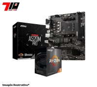 Procesador Ryzen 5 5500 + Mother Msi A520m Pro Am4