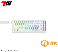 Teclado Irok Mercury68 White Purple Star Rgb 65-por-ciento Magnetico