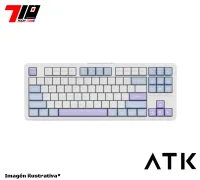 Teclado Atk A87 Sea Salt 80-por-ciento Wireless Tkl Mecanico