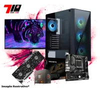 Pc Gamer Ryzen 5 8400F + Rtx 3070 8gb AM5 + Monitor Teros Gaming 24.5
