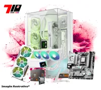 Pc Gamer Ryzen 5 8400F + Rx 7600 8gb White AM5