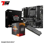 Procesador Ryzen 7 5700 + Mother Msi B550m Pro Vdh Ddr4 Am4 + 16gb Ram Ddr4