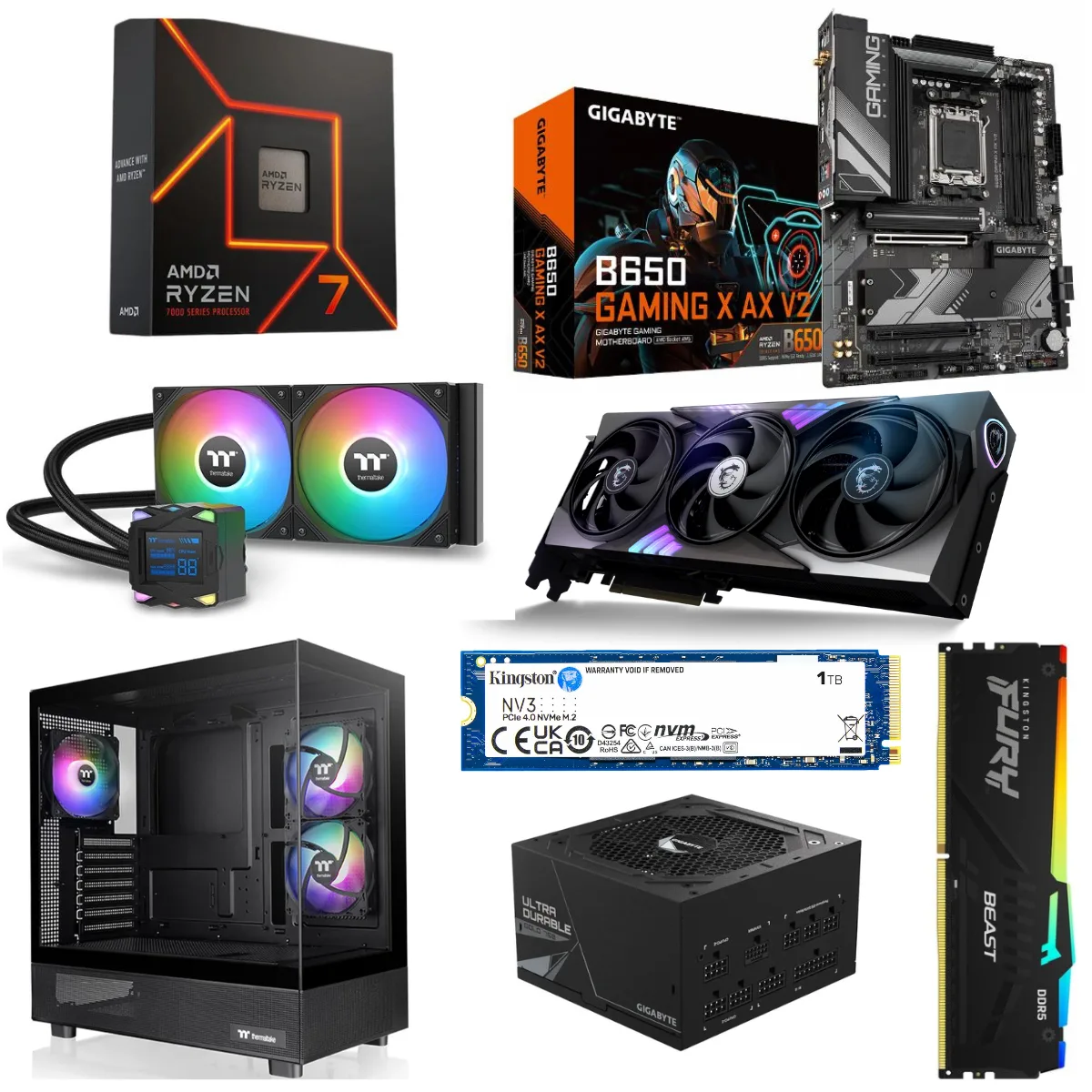 Pc Gamer Amd Ryzen 7-7700x 16G Ssd 1Tb Rtx 5060Ti