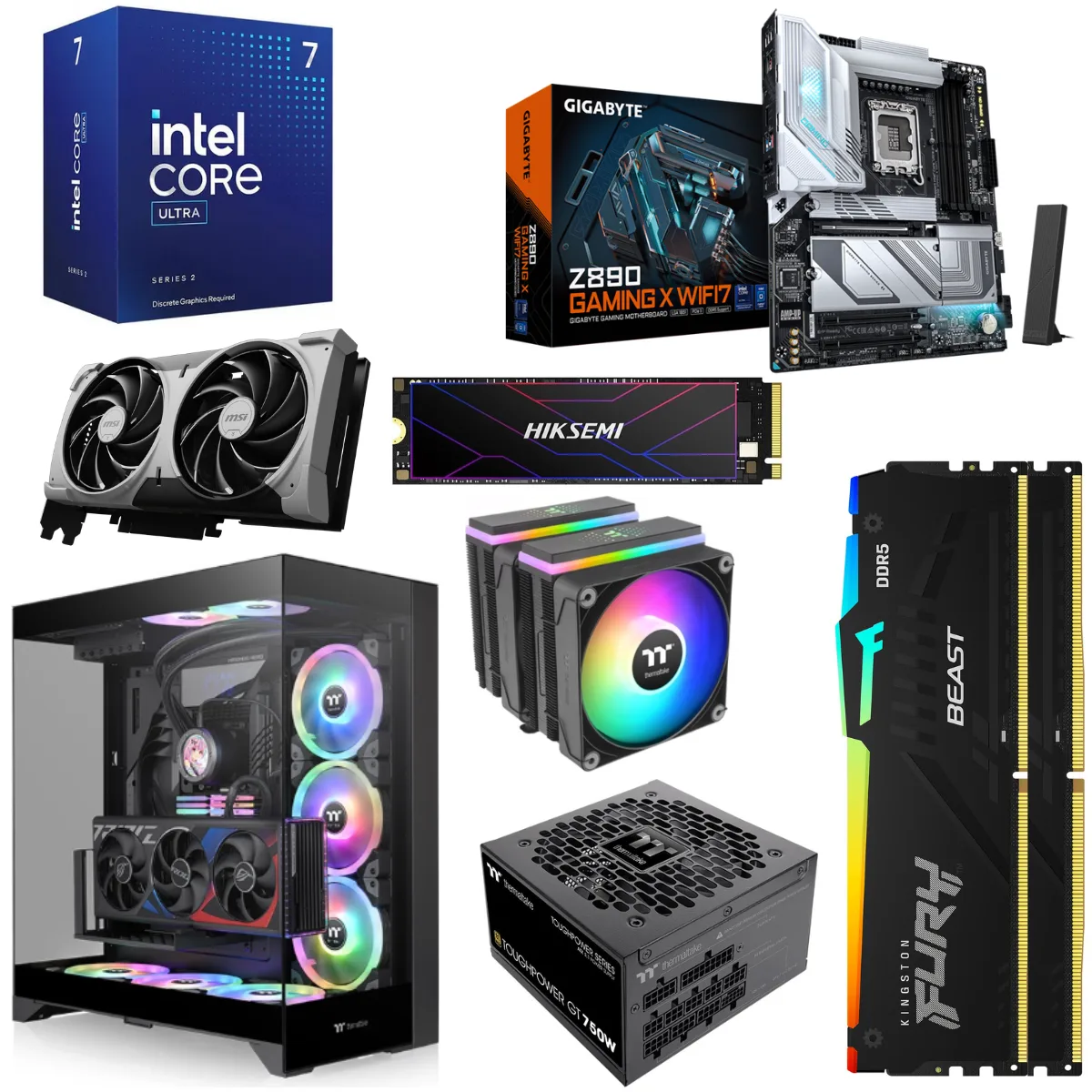 PC Diseño Intel Ultra 7 265 64G SSD 2TB RTX 5070