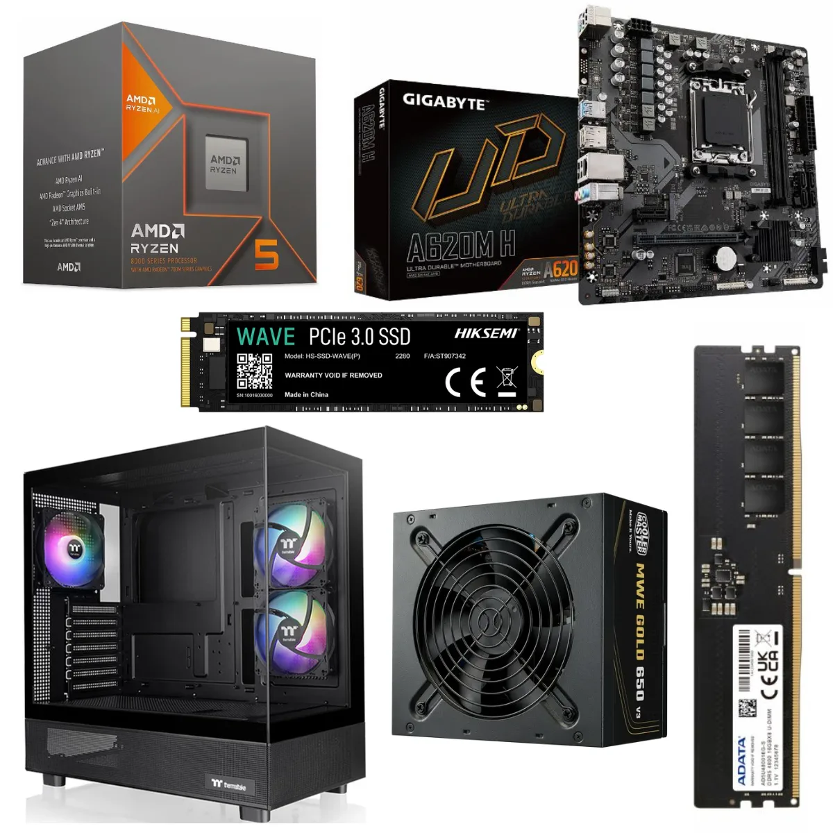 Pc Gamer Amd Ryzen 5-8600G 16G SSD 512GB