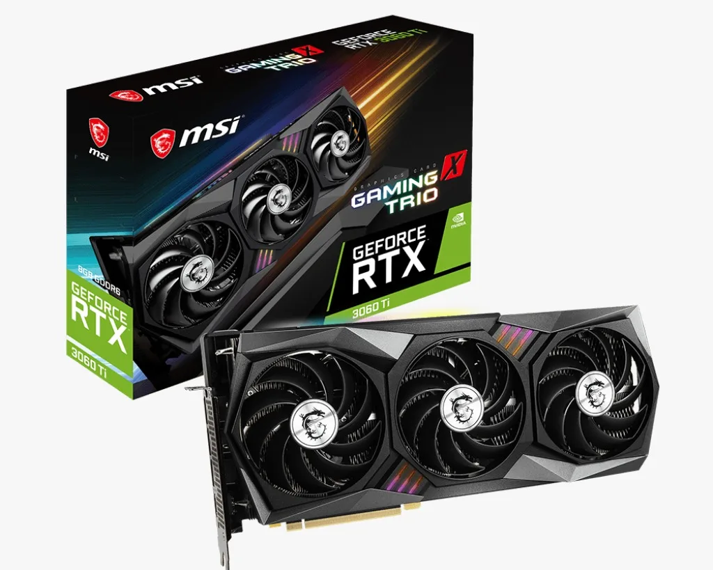 RTX 3060Ti 8GB MSI GAMING TRIO (usada) 12 MESES DE GARANTIA