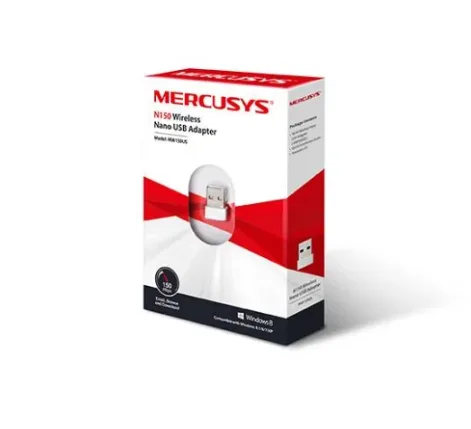 MW150US Nano P.RedW USB Mercusys 150Mbps (0325)
