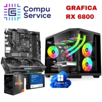 PC RYZEN 7 5700 + GRAFICA RX 6800 + 32GB RAM + SSD 1TB + GABINETE SOLARMAX B951