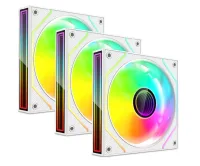 Kit Controladora + 3 Coolers Argb 120mm Pc Gamer Blanco