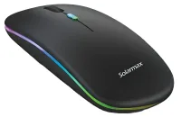 Mouse Inalambrico Recargable Solarmax Bluetooth Doble Modo