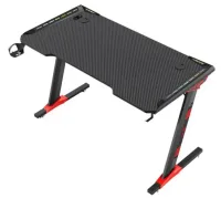 escritorio gamer raptor glow station se rgb via usb c/portavasos + porta auricular 