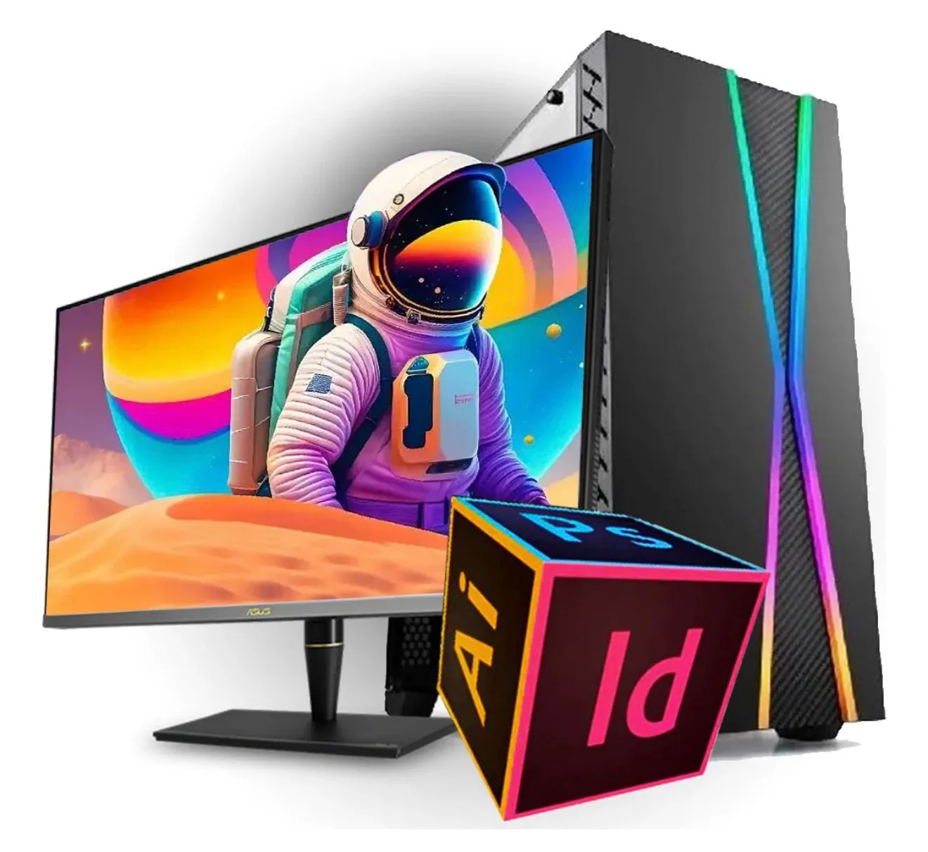 PC Combo Ryzen 7 AM5 + Monitor 27 FHD IPS