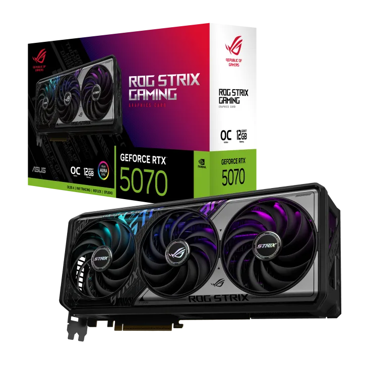 PLACA DE VIDEO RTX 5070 ASUS ROG STRIX OC 12GB GDDR7