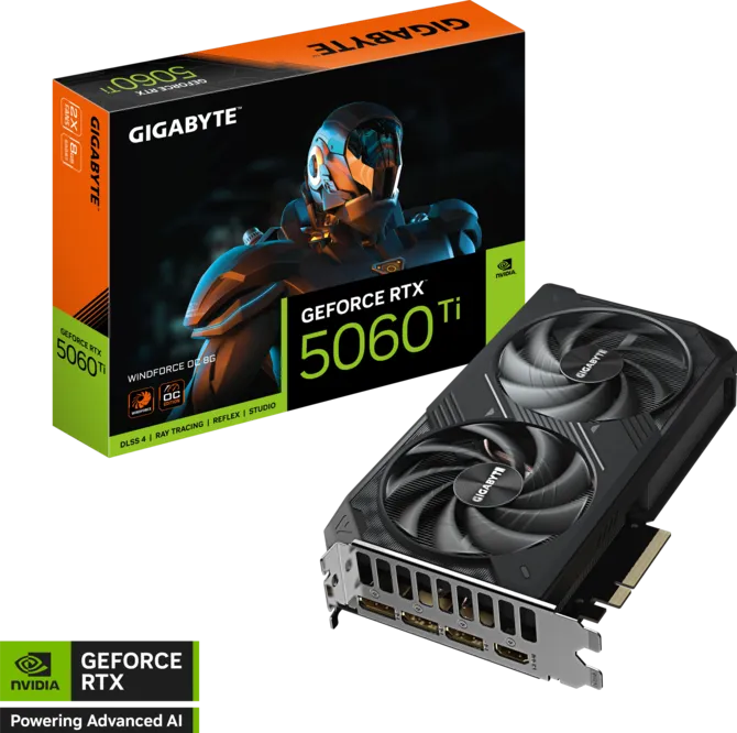 PLACA DE VIDEO RTX 5060 TI GIGABYTE WINDFORCE MAX OC 8GB