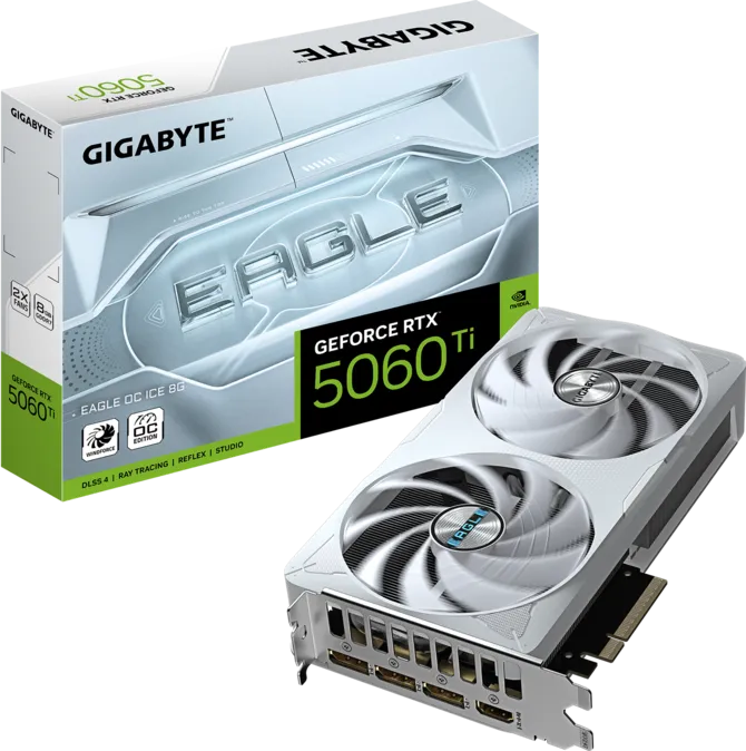 PLACA DE VIDEO RTX 5060 TI GIGABYTE EAGLE OC ICE 8GB