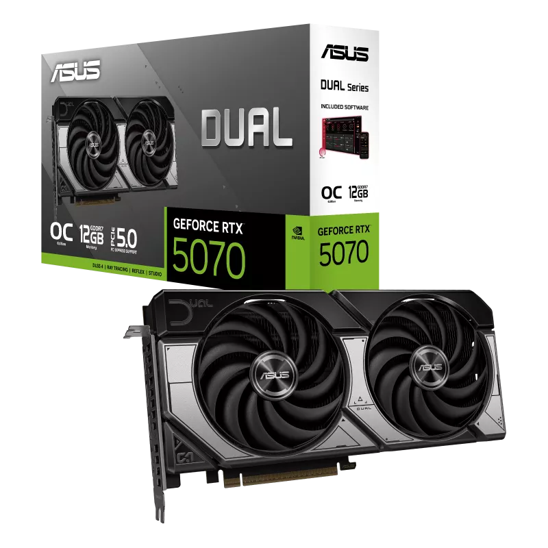 PLACA DE VIDEO RTX 5070 ASUS DUAL OC 12GB GDDR7