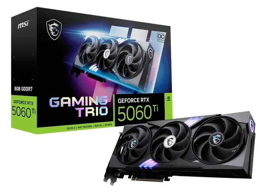 Vga 8gb Rtx 5060 Ti Msi Gaming Trio Oc Gddr7