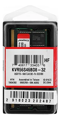 Sodimm Ddr5 32gb Kingston 5600 Kcp