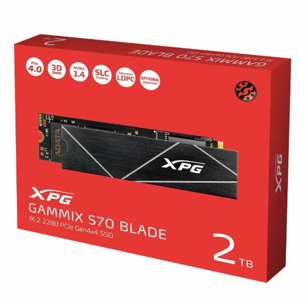Ssd M.2 Nvme 2tb G4 Xpg Gammix S70 Blade
