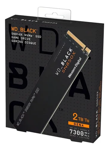 Ssd M.2 Nvme 2tb G4 Wd Black Sn850x