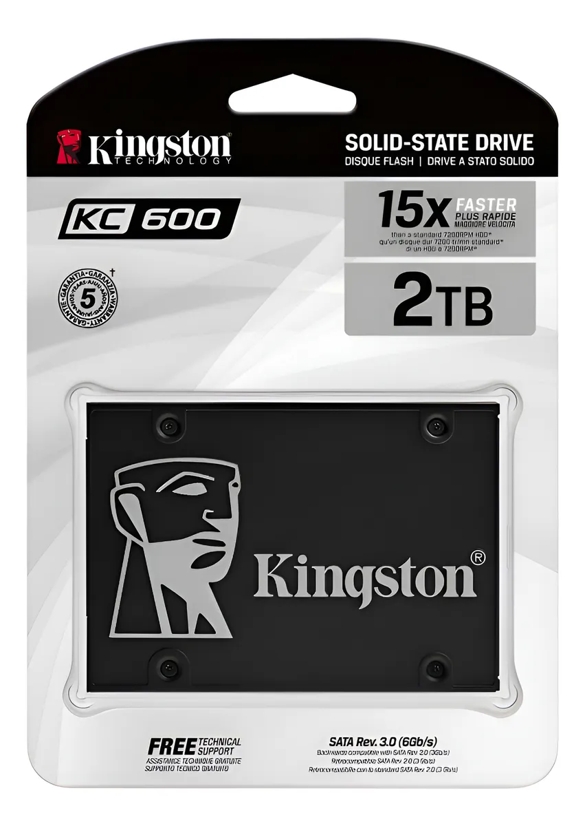 Ssd 2tb Kingston Kc600 Sataiii 2.5
