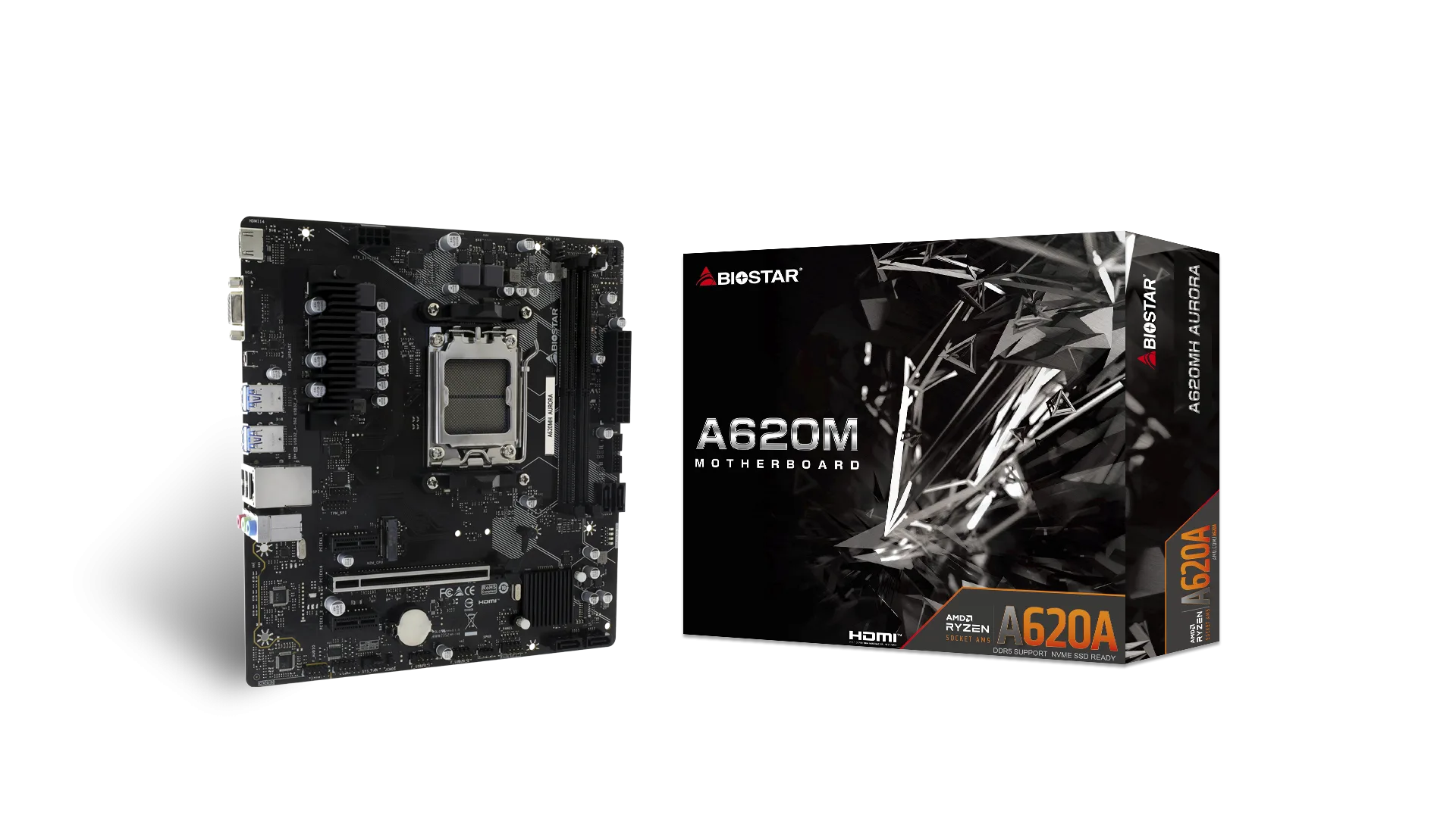 Mb Biostar Am5 A620mh Aurora Ddr5 Box M-atx