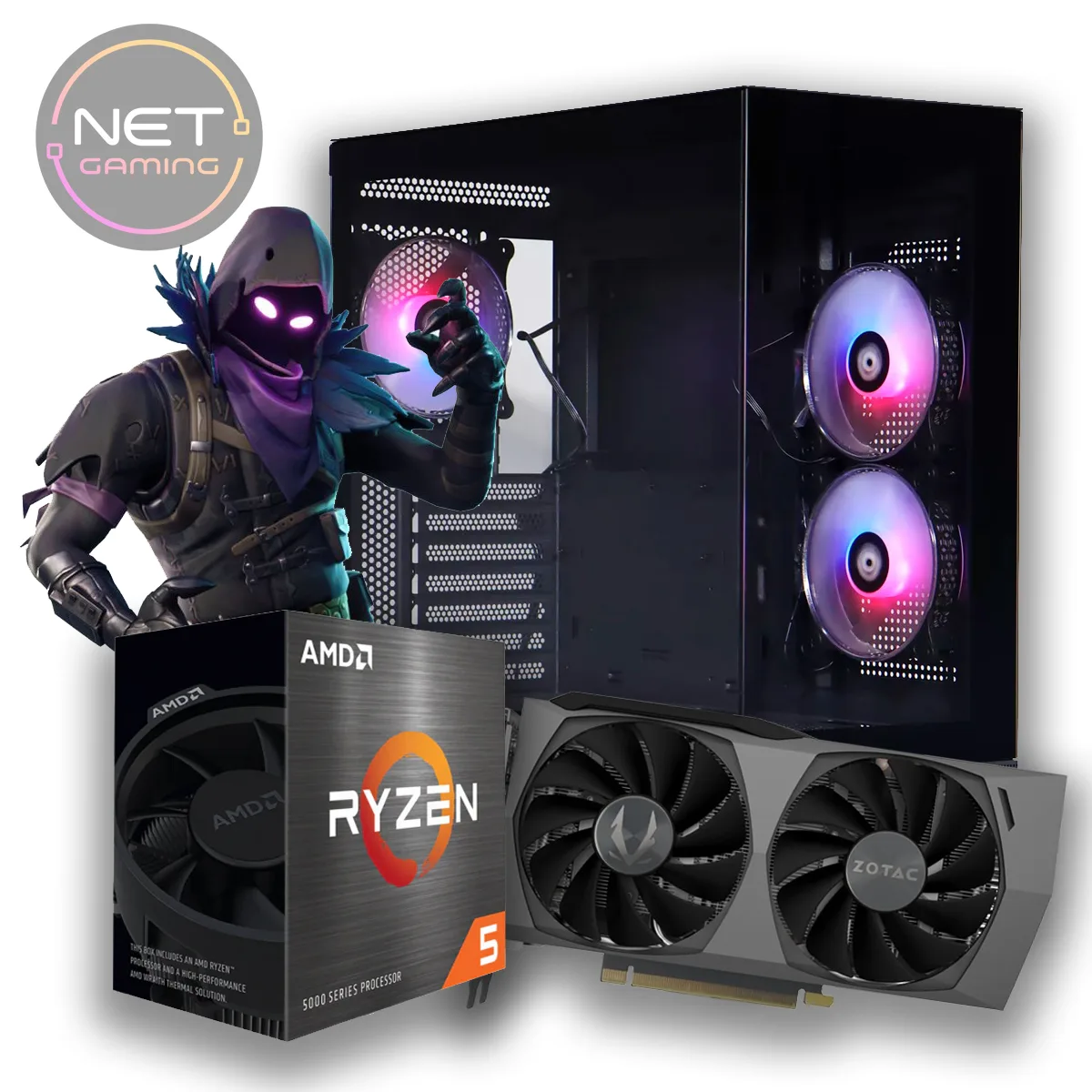 PC Gamer AMD Ryzen 5 7600 4.1 GHZ TURBO - 16 GB DDR5 - SSD 500 GB - 5050 8 GB