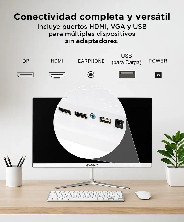 Monitor Gamer Gadnic FHD 180 Hz 24 Pulgadas