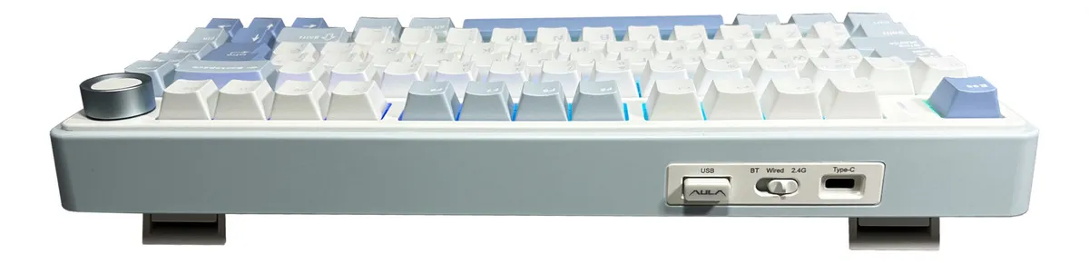 Teclado Mecánico Inalámbrico Aula F75 (blue+white+dark blue)